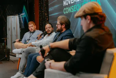 Coprodutores convidados no palco do Greenn Scale Black Edition
